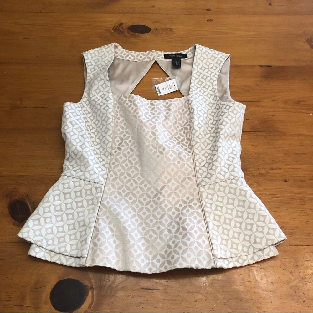 NWT White House Black Market Jacquard Bodice - Picture 5 of 11